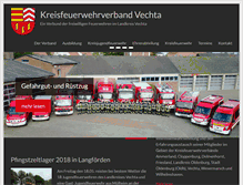 Tablet Screenshot of kreisfeuerwehrverband-vechta.de